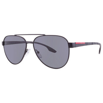 Prada Linea Rossa Prada Linea Rossa Polarized Grey Pilot Men's Sunglasses PS 54TS 1AB5Z1 58