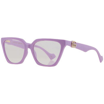 Gucci Gucci Violet Logo Clip-On Cat Eye Ladies Sunglasses GG1542S 002 55