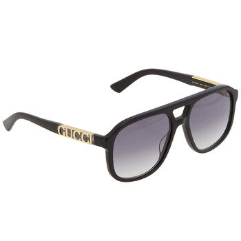 Gucci Gucci Gray Gradient Pilot Unisex Sunglasses GG1188S 002 58