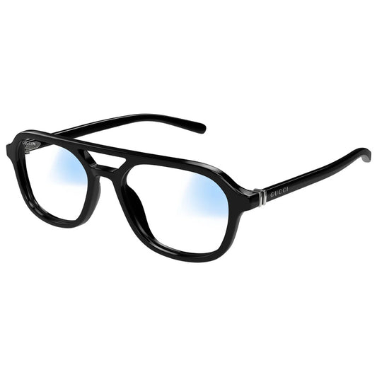 Gucci GG1673S 001 Shiny Black/Clear to Grey Photocromic with Blue Light Protection