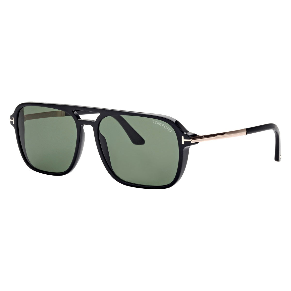 Tom Ford FT0910 01N Shiny Black with Shiny Rose Gold/Green 59mm