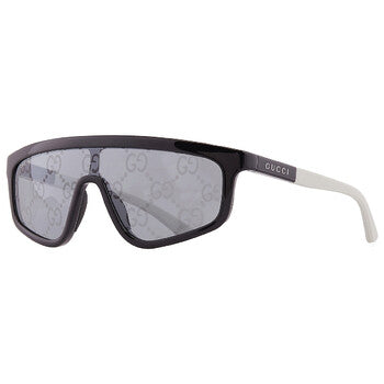 Gucci Gucci Grey Morror Logo Shield Unisex Sunglasses GG1736S 003 99