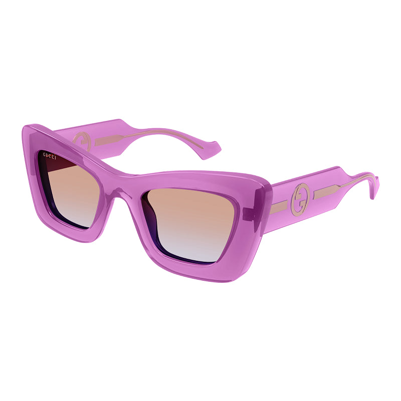 Gucci GG1552S 003 Transparent Magenta/Gradient Orange to Violet 49mm