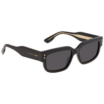 Gucci Gucci Grey Rectangular Men's Sunglasses GG1218S 001 56