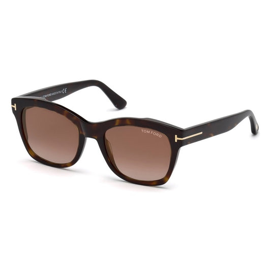 Tom Ford FT0614 52F Classic Dark Havana/Brown Gradient Gold Mirror