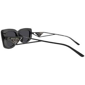 Prada Prada Dark Gray Rectangular Ladies Sunglasses PR 14YS 1AB5S0 53