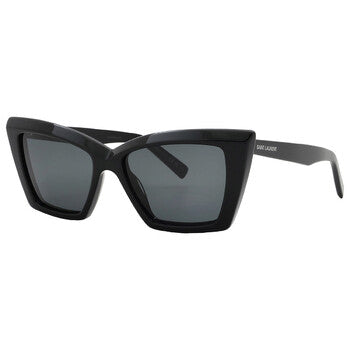 Saint Laurent Saint Laurent Dark Grey Cat Eye Ladies Sunglasses SL 657 001 54