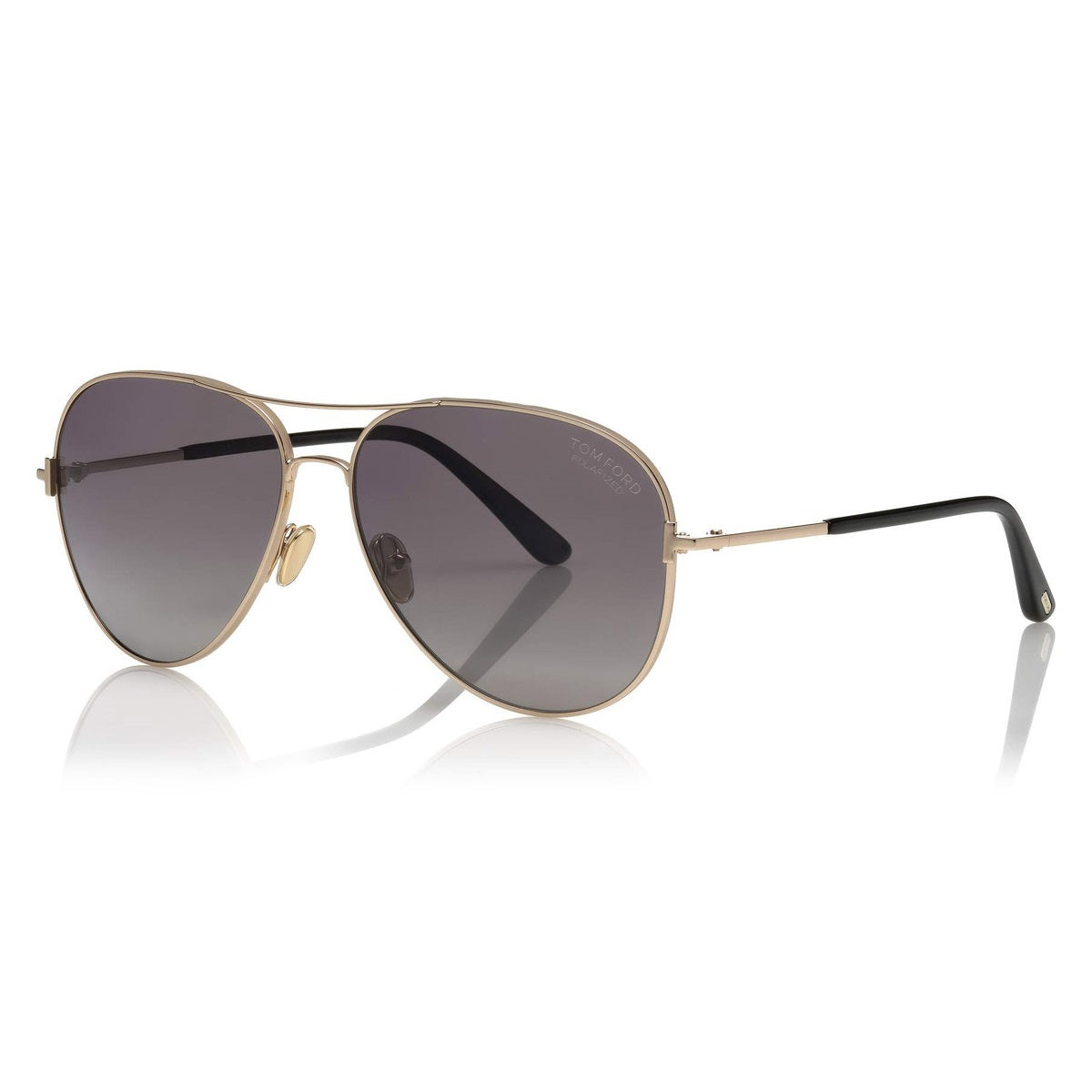 Tom Ford FT0823 28D Rose Gold Black/Polarized Gradient Smoke 61mm