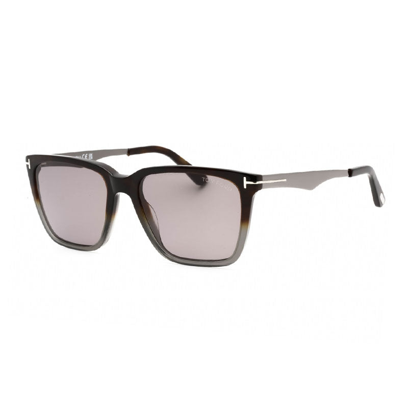 Tom Ford FT0862 56C Havana Gray/Palladium/Smoke Mirror 54mm