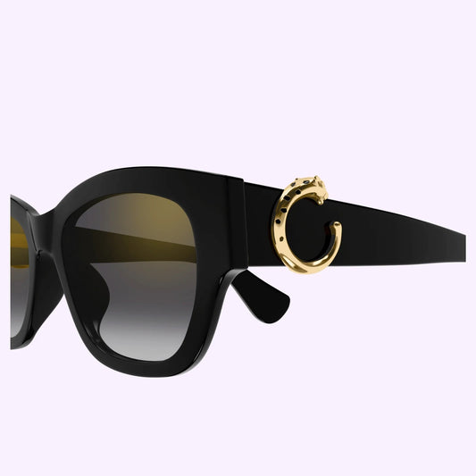 Cartier CT0548SA-001-55 BLACK / GREY 55-18-145 CARTIER SUNGLASSES