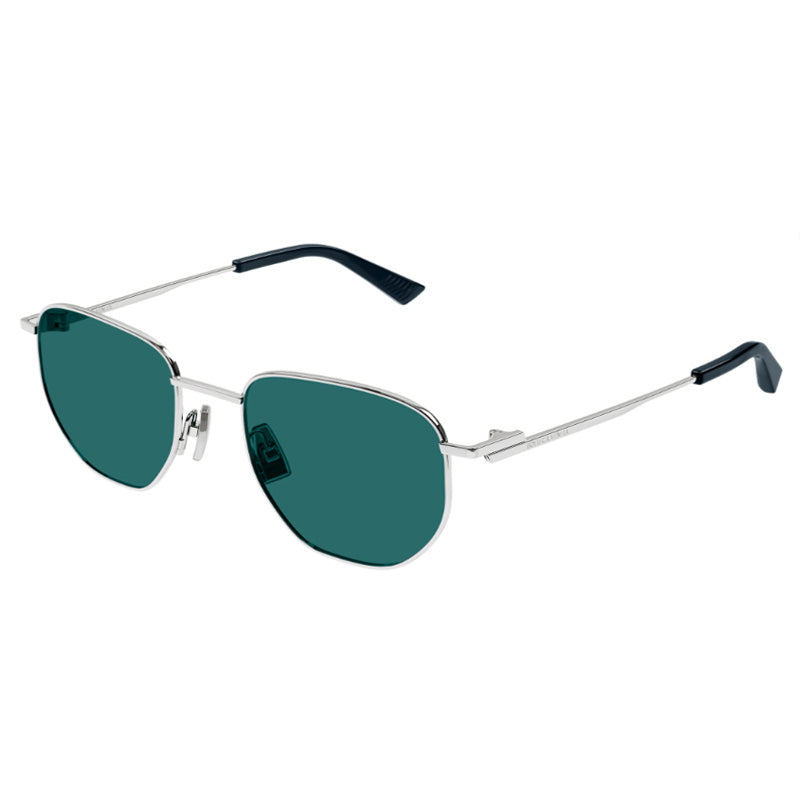 Bottega Veneta BV1301S 004 Silver/Green 50mm