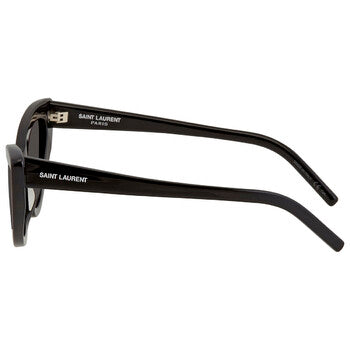 Saint Laurent Saint Laurent Grey Cat Eye Ladies Sunglasses SL 213 LILY 001 52