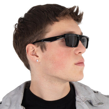 Gucci Gucci Grey Browline Men's Sunglasses GG1616S 001 57