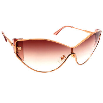 Versace Versace Clear Gradient Orange Gradient Brown Cat Eye Ladies Sunglasses VE2239 14120P 47