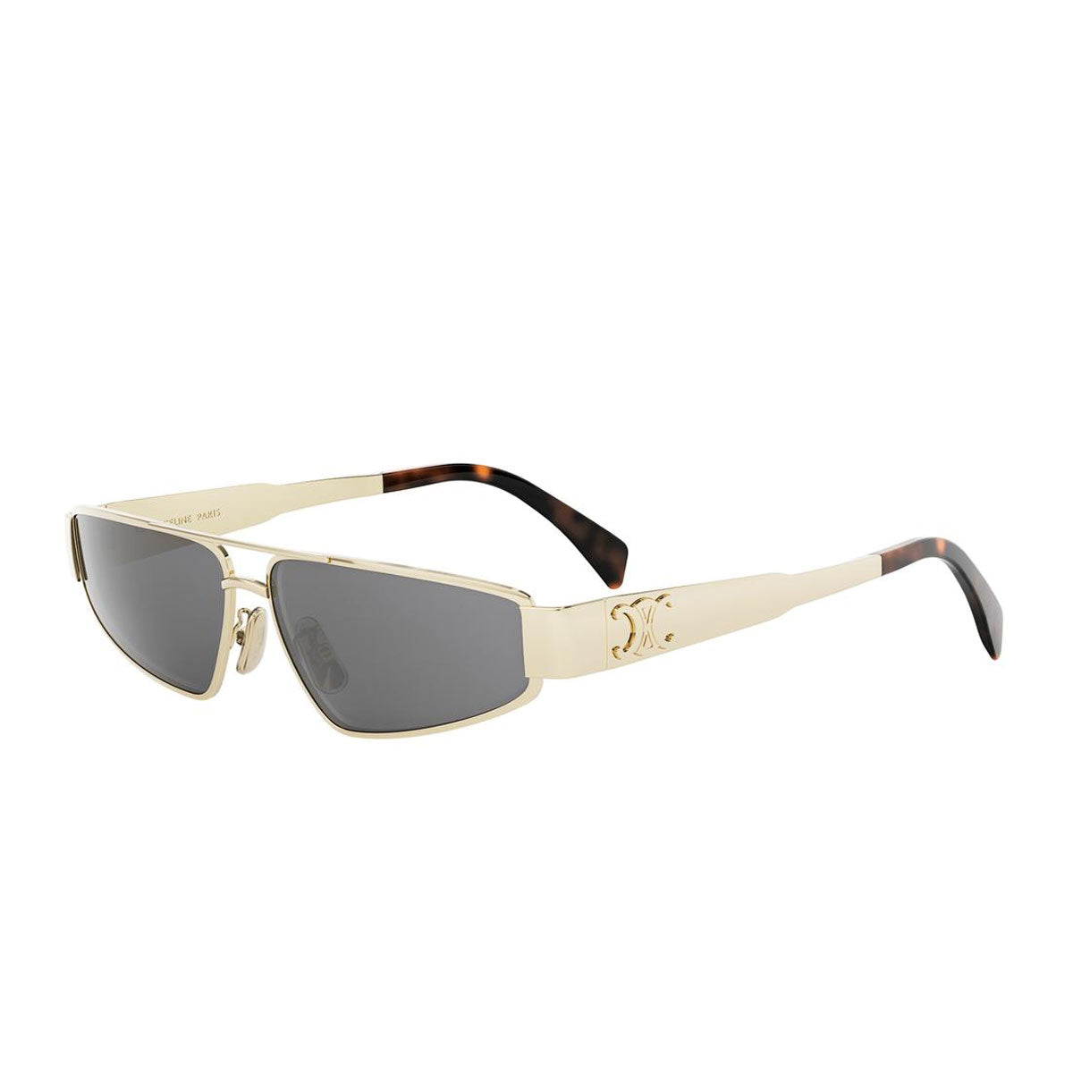 Celine CELINE-CL40318U-30A-59 SHINY ENDURA GOLD / SMOKE 59MM CELINE SUNGLASSES