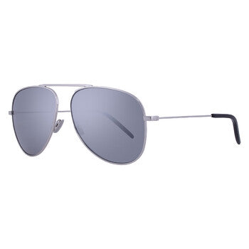 Saint Laurent Saint Laurent Silver Pilot Unisex Sunglasses SL 800 003 59