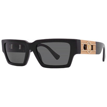 Versace Versace Dark Grey Rectangular Men's Sunglasses VE4459 GB1/87 54