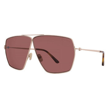 Tom Ford Tom Ford Stella Brown Pilot Ladies Sunglasses FT1185 28E 67