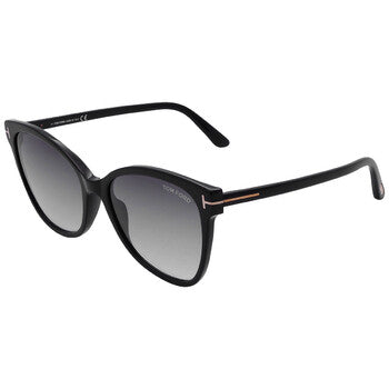 Tom Ford Tom Ford Ani Grey Gradient Cat Eye Ladies Sunglasses FT0844 01B 58