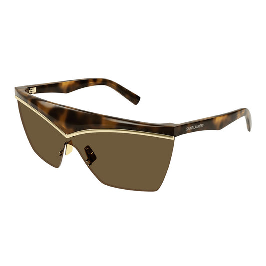 Saint Laurent SL614 MASK 002 Havana/Gold/Brown
