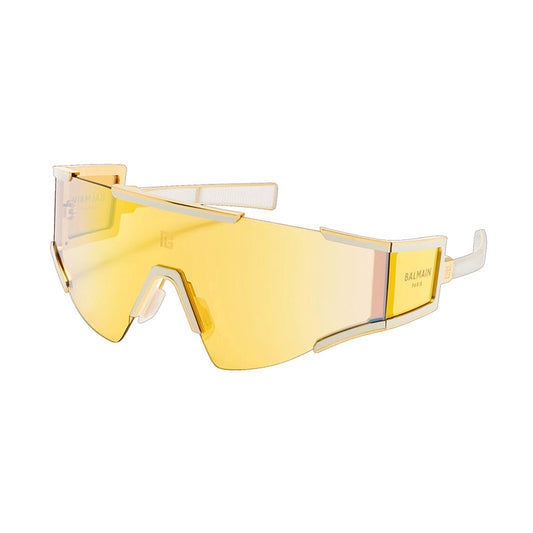 Balmain FLECHE BPS-138 B Gold/Bone Enamel/Matte Crystal/Amber Bronze Mirror AR 141mm