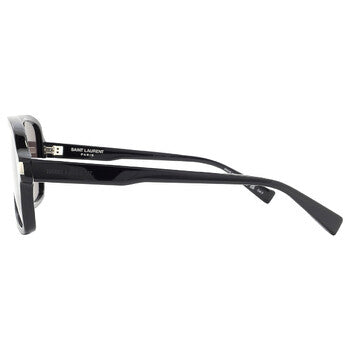Saint Laurent Saint Laurent Dark Grey Square Men's Sunglasses SL 609 CAROLYN 001 62