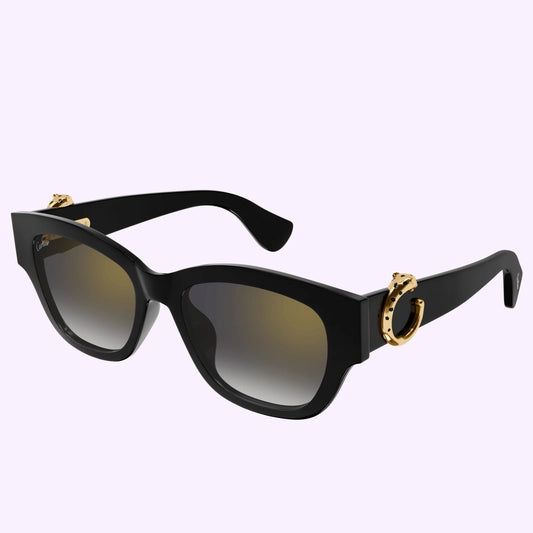 Cartier CT0548SA-001-55 BLACK / GREY 55-18-145 CARTIER SUNGLASSES