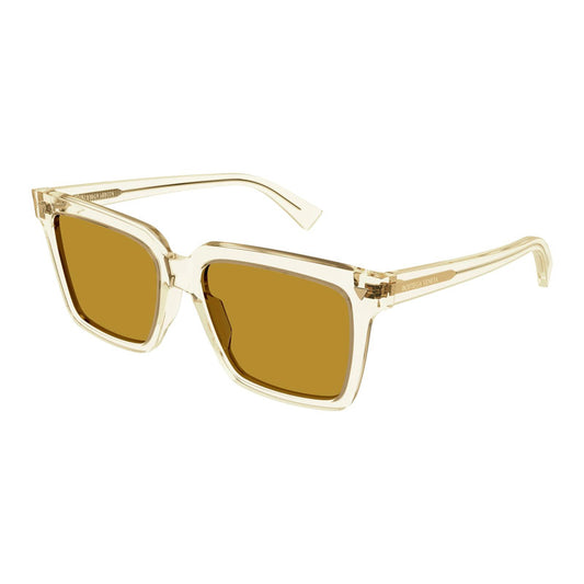 Bottega Veneta BV1254S 004 Transparent Light Yellow/Nicotine