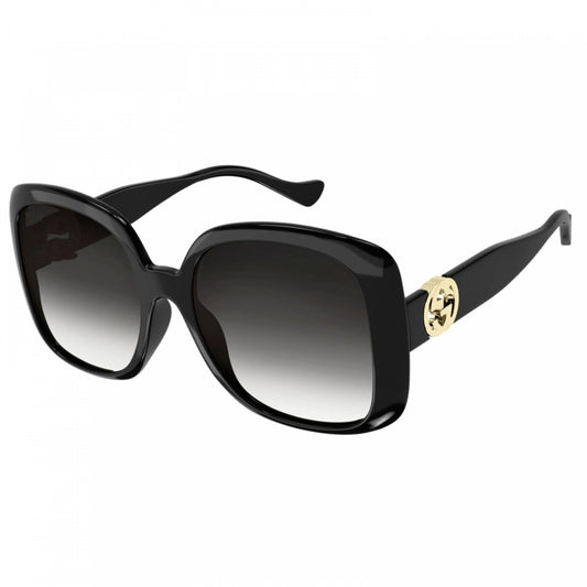 Gucci GG1029SA 001 Shiny Black/Grey Gradient