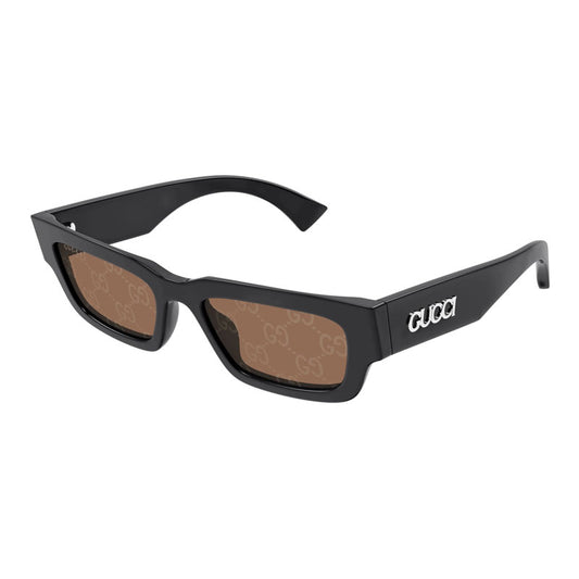 Gucci GG1838S 005 Shiny Grey/Brown with GG Pattern