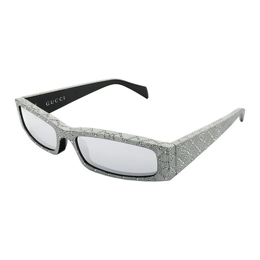 Gucci GG1780S 001 Grey with Metal Stud Detail/Grey Mirror