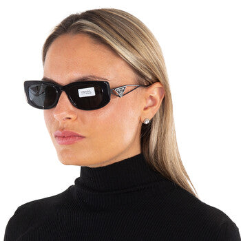 Prada Prada Dark Gray Rectangular Ladies Sunglasses PR 14YS 1AB5S0 53