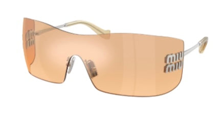 Miu miu 0MU B53S 1BC80Y Orange mirror silver gradient