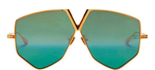 V - HEXAGON
Gold Geometric Sunglasses