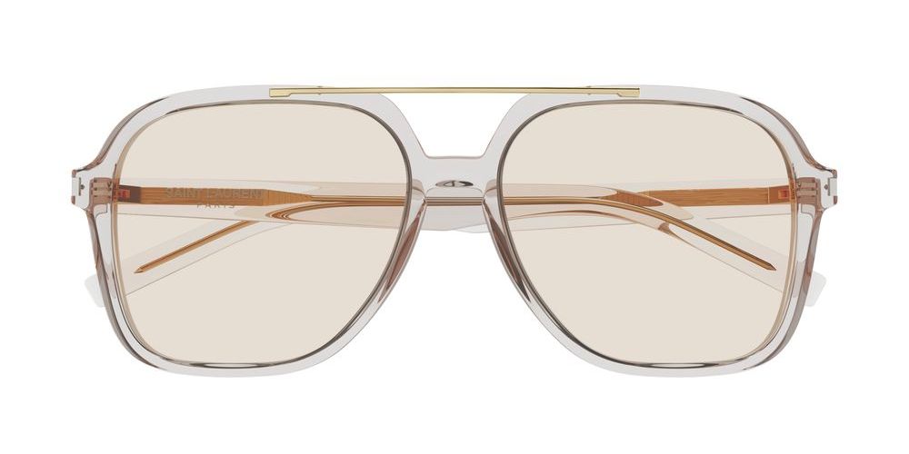 Saint Laurent SL 545 Color code: 002 LB (LIGHT BROWN/LIGHT YELLOW)