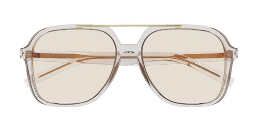 Saint Laurent SL 545 Color code: 002 LB (LIGHT BROWN/LIGHT YELLOW)