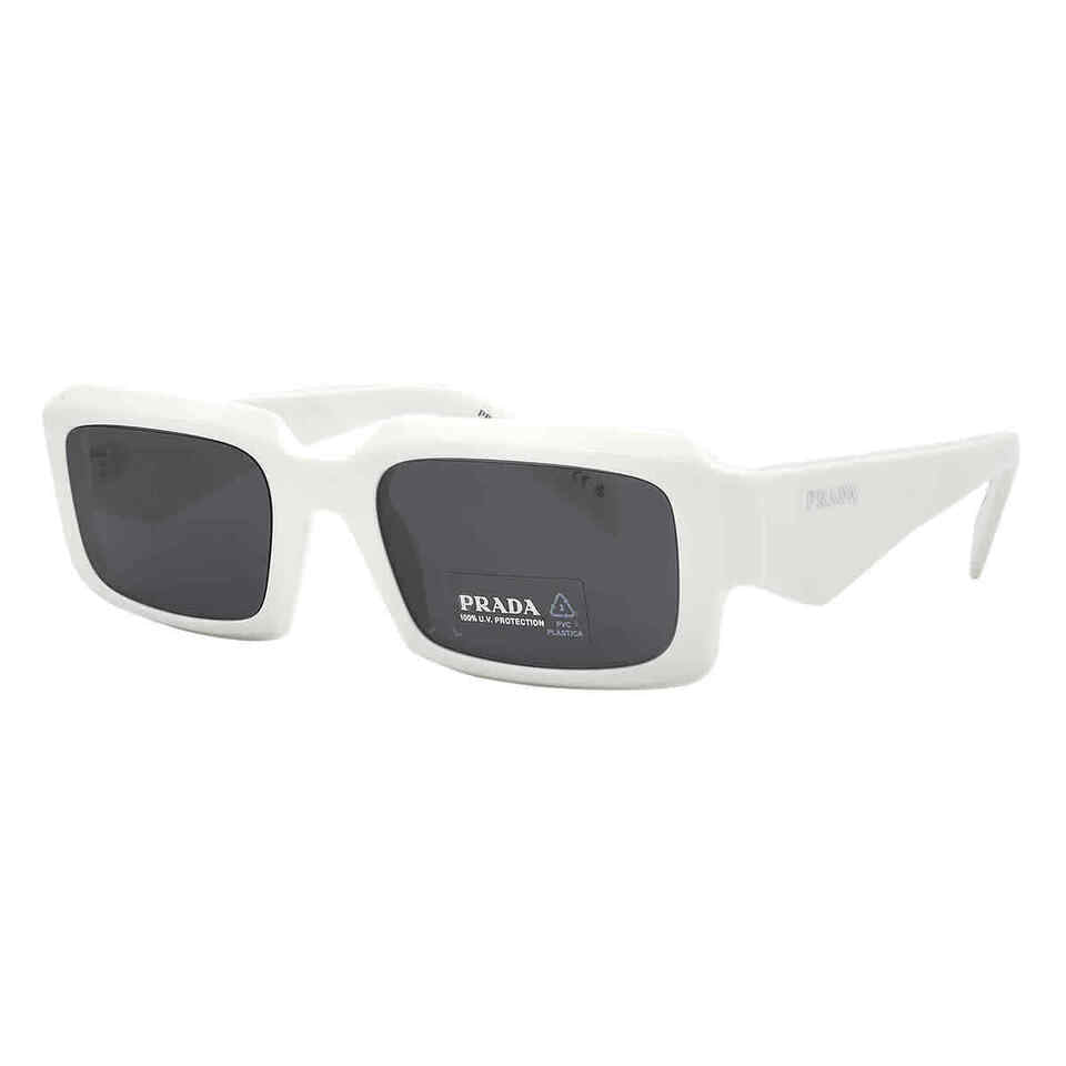 Prada PRADA-PR27ZS-17K08Z-54 WHITE / DARK GREY 54-21-145 PRADA SUNGLASSES