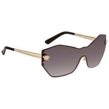 Versace Versace Grey Gradient Shield Sunglasses VE2182 12528G 43