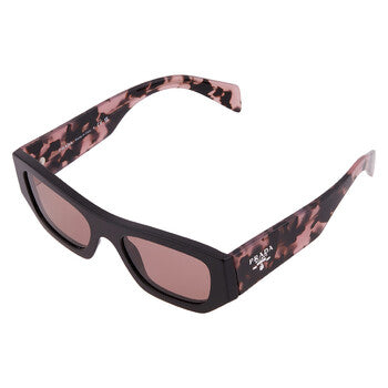 Prada Prada Light Brown Rectangular Ladies Sunglasses PR A01S 13P60B 53