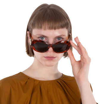 Versace Versace Grey Oval Ladies Sunglasses VE4329 521487 53