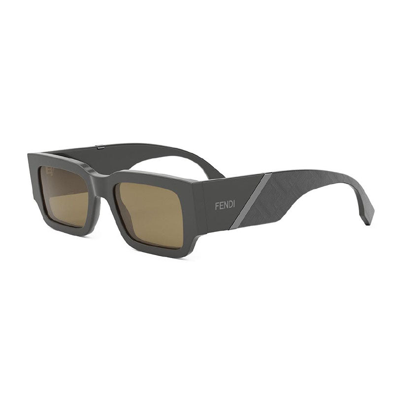 Fendi FE40131I 20E Shiny Grey/Brown 51mm