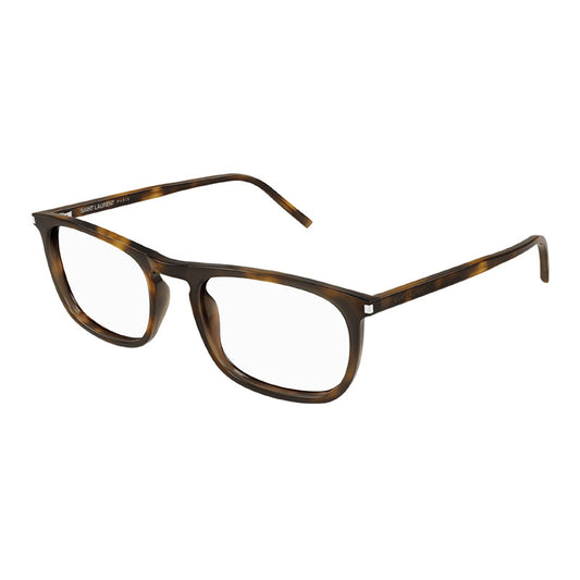 Saint Laurent SL670 002 Medium Havana/Clear Demo Lens