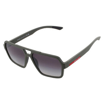 Prada Linea Rossa Prada Linea Rossa Grey Gradient Navigator Men's Sunglasses PS A06S 15X09U 59