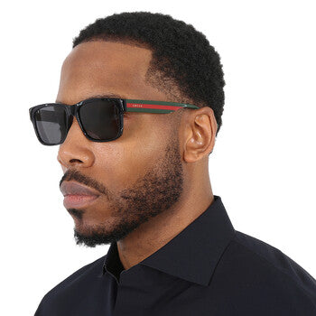 Gucci Gucci Grey Square Men's Sunglasses GG0340S 006 58