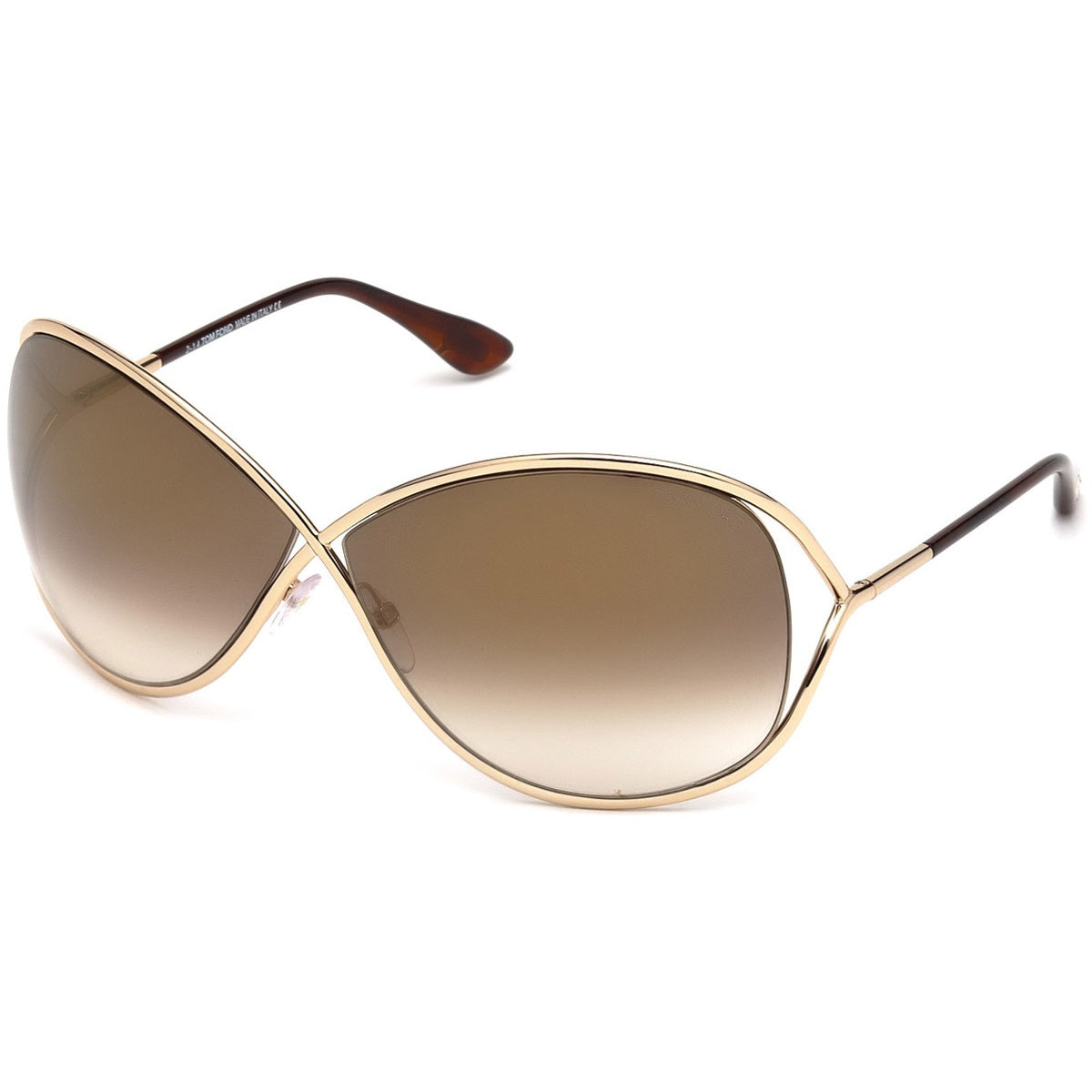 Tom Ford FT0130 28G Rose Gold/Gradient Brown Flash 68mm