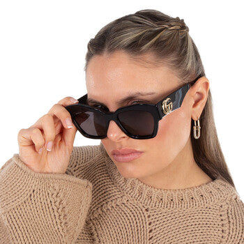 Gucci Gucci Grey Cat Eye Ladies Sunglasses GG1422S 001 55