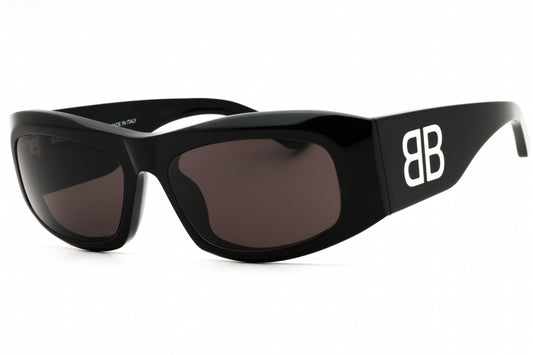 Balenciaga BB0395S 001 Black/Grey 60mm
