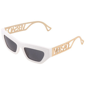 Versace Versace Dark Grey Irregular Ladies Sunglasses VE4432U 401/87 53