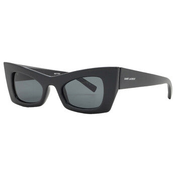 Saint Laurent Saint Laurent Black Cat Eye Ladies Sunglasses SL 702 001 49