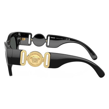 Versace Versace Dark Grey Square Men's Sunglasses VE4479U GB1/87 52